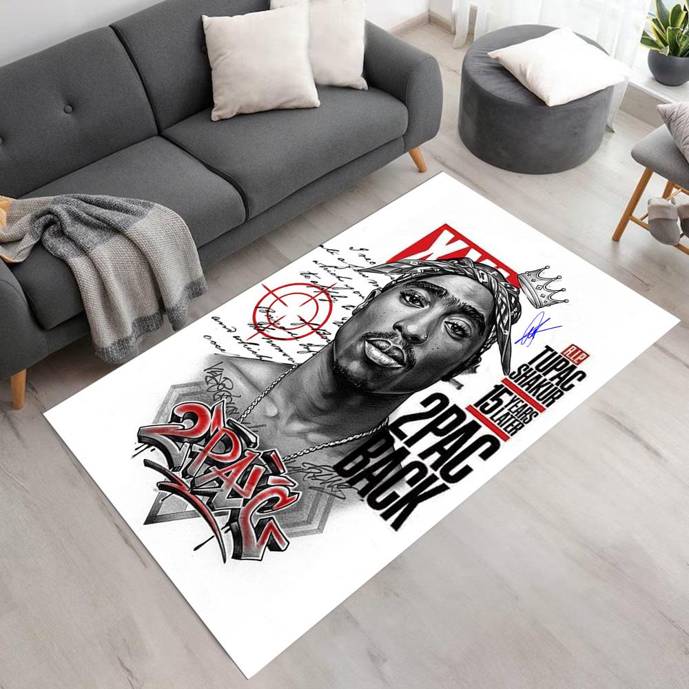 2pac Floor Mat Suitable for Playrooms Entryway Dining Room Balcony Anti-slip Rug Anime Office Decor Perfect Gift for Friends & Family