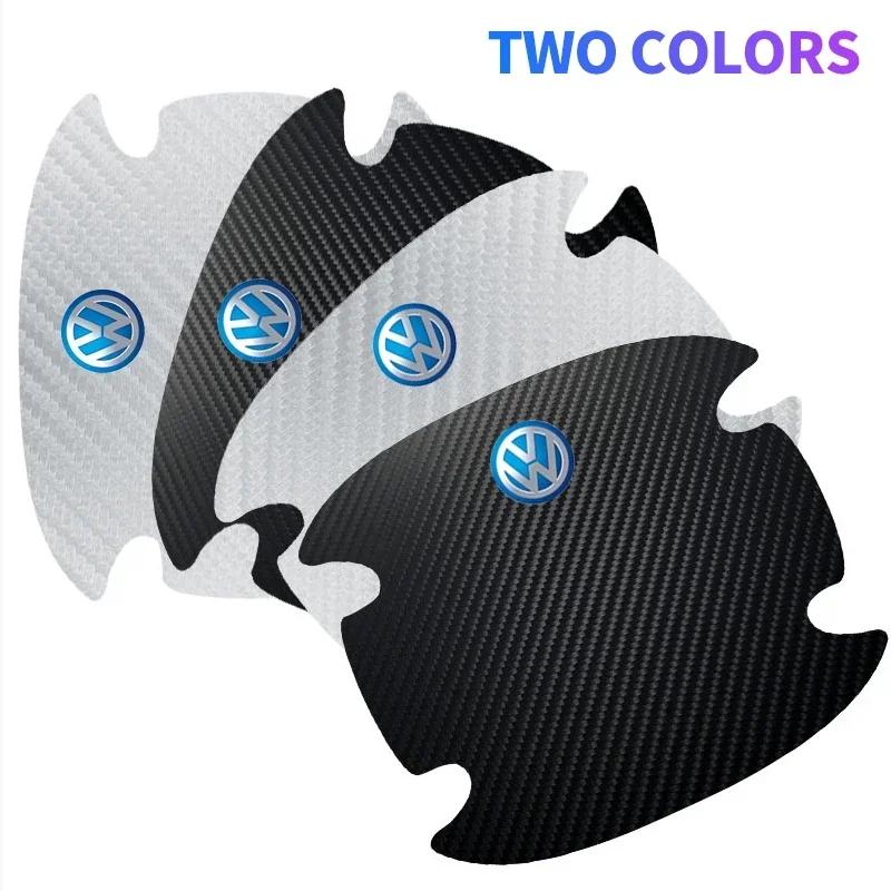B6 2025 Hot For Volkswagen Car Door Bowl Handle Protector Film Stickers Accessories For Volkswagen GTI R-Line R Polo Golf T5 Pas