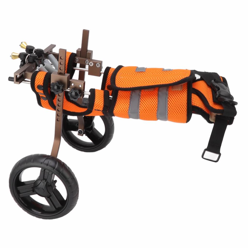 Инвалидные коляски для домашних животных, регулируемые, из алюминиевого сплава, портативные, реабилитационные инвалидные коляски для домашних животных со светоотражающими элементами