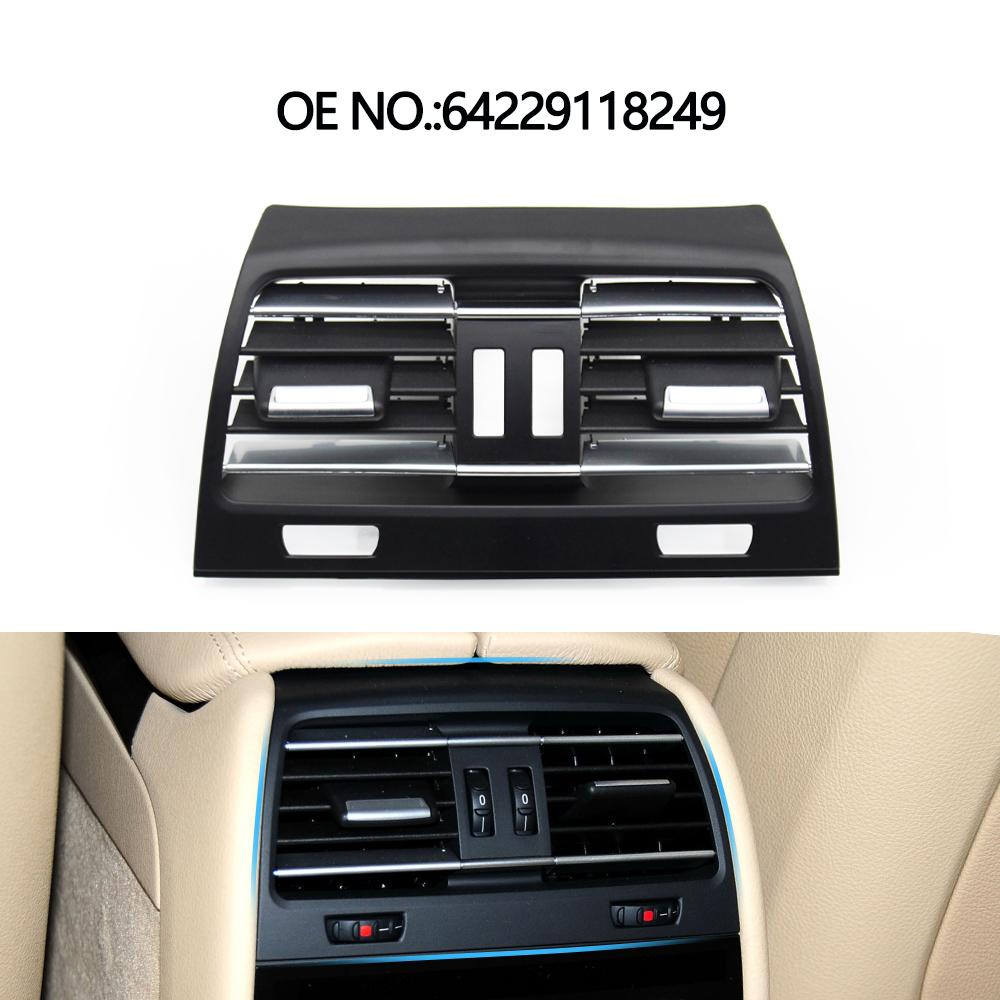 Car Rear Center Console Air Vent Panel AC Vent Grille Outlet Cover For BMW 7 Series F01 F02 F04 730 735 740 745 750 64229118249