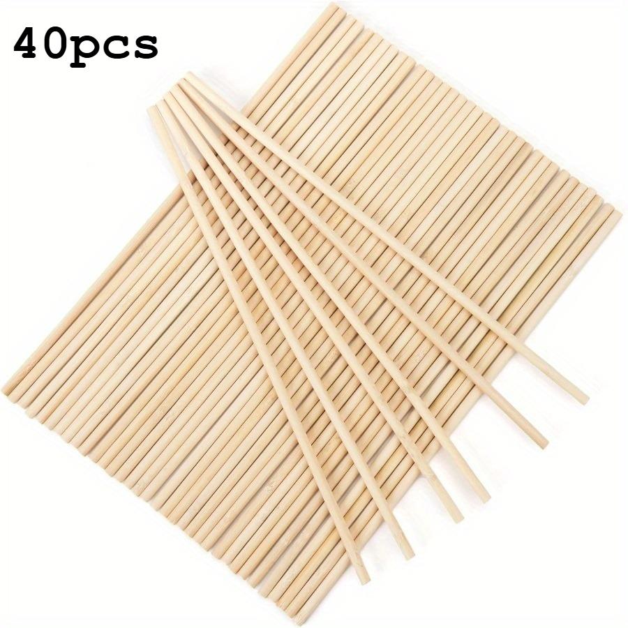 40-100 шт. Деревянные дюбельные стержни 12 дюймов Деревянные палочки для поделок, Готовые деревянные стержни Деревянные дюбели для поделок и DIY проектов