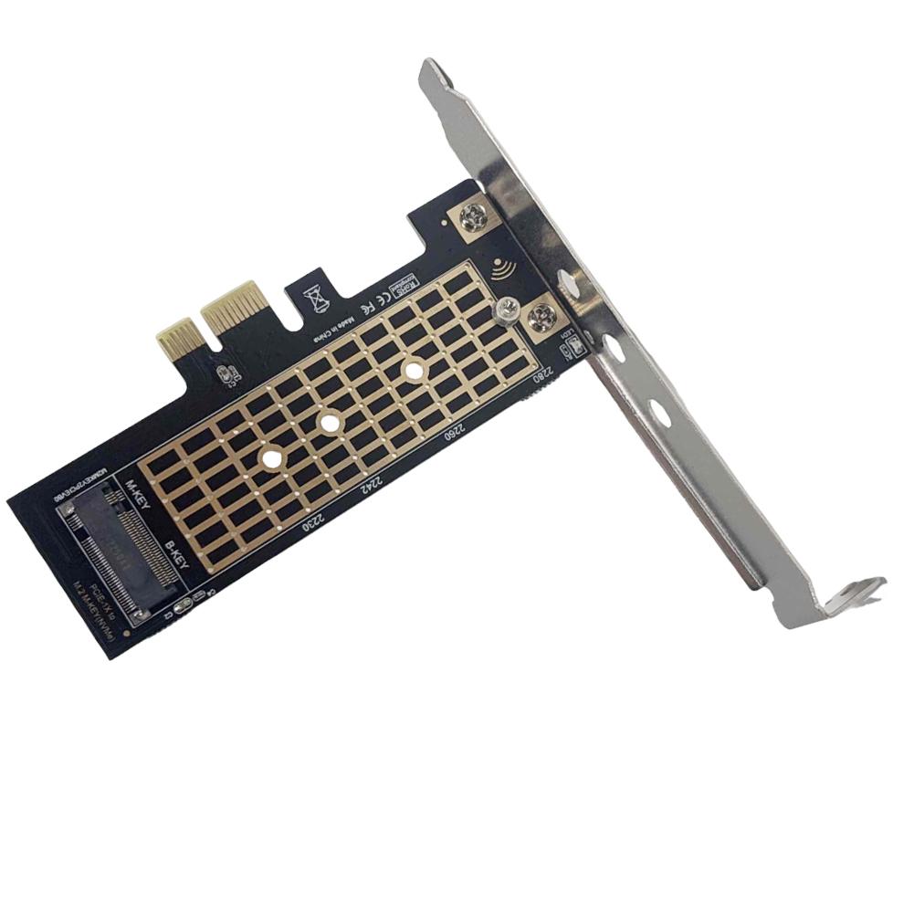 M.2 NVME SSD To PCIe 3.0 X1 Adapter Card 8Gbps SSD PCIE X1 Expansion Card M Key M.2 NVME To PCIe 3.0 X1 Adapter for PC Desktop