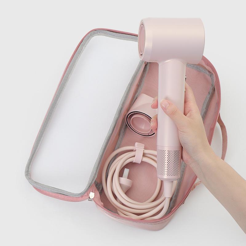BEPAN Travel Hair Dryer Carrying Case Large Capacity Hair Curler Iron Straightener Storage Zipper Closure Hairdressing Tools Organizer