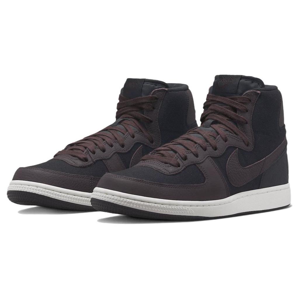 Nike Terminator High Velvet Brown мужские кроссовки черные барочные-коричневые FD0651-001