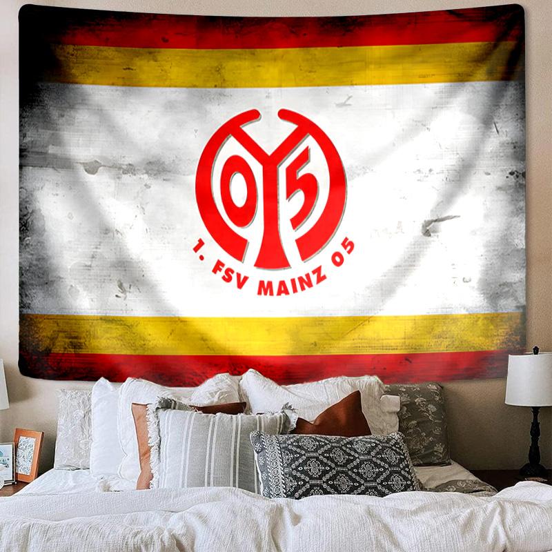 Mainz Football Crest Tapestry Playroom Tapestry, Accessories for Bedroom,Livingroom, dormitory Room Wall Decor Fan Birthday Gifts