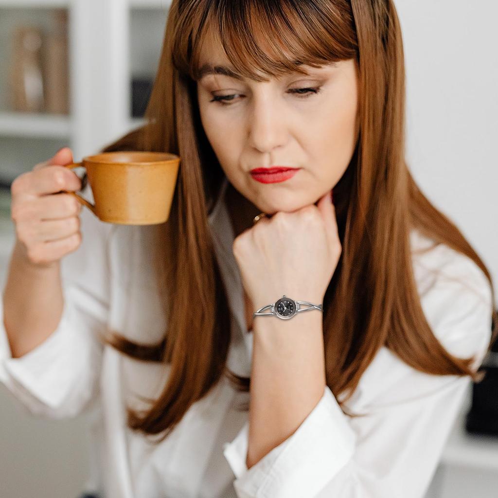 JewelryWe Блестящие милые часы Простые модные подарки на день рождения для женщин на День святого Валентина (Серебряный)