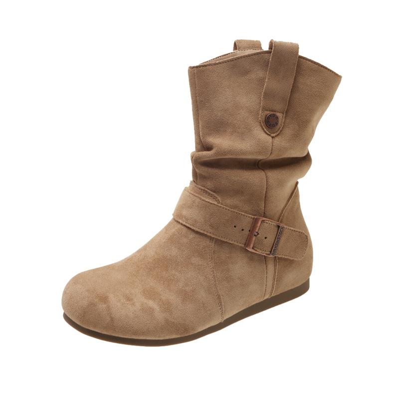 Женские короткие ботинки на платформе 2025 новая осень мягкая кожа ретро удобные ботинки Мартина женская мода универсальная женская обувь