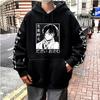 Bungo Stray Dogs Аниме Толстовка с капюшоном Dazai Osamu с графическим принтом Мужская и женская толстовка с капюшоном Повседневная свободная толстовка Harajuku Crewneck Уличная одежда