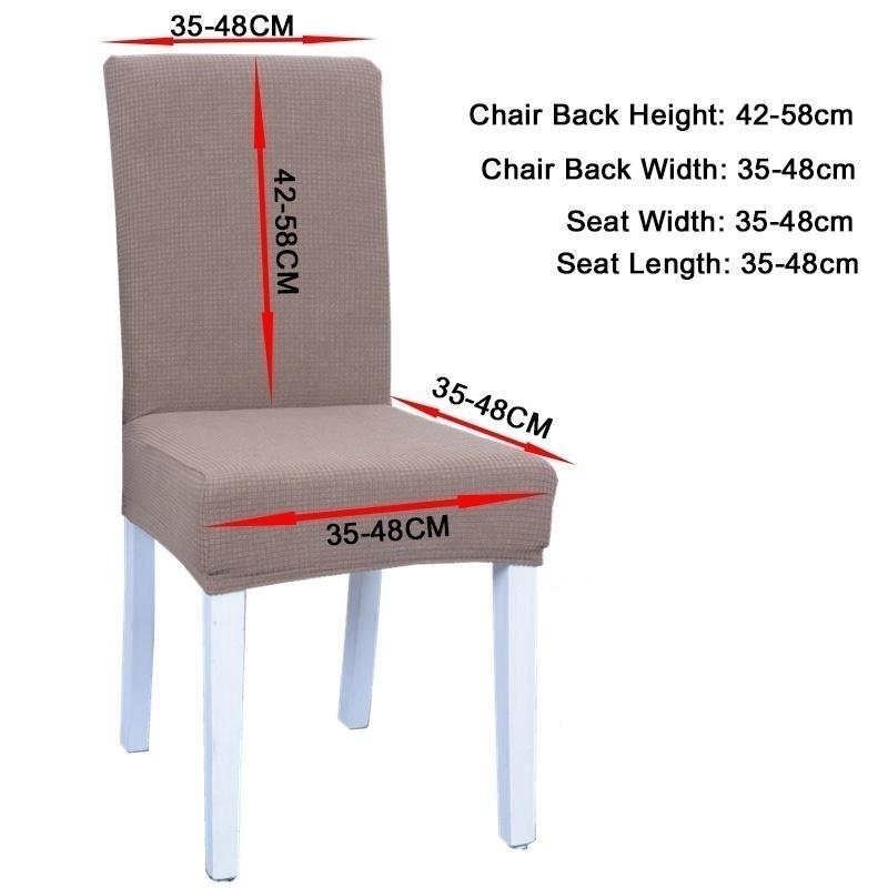 Вязаный чехол на стул, съемный антигрязный чехол на сиденье, протектор стула для вечеринки, домашнего декора
