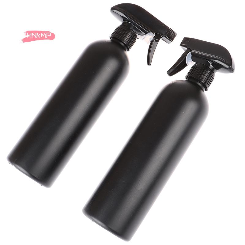 2Pcs 500ml Black Plastic Trigger Spray Bottles for Car Cleaning Multi-function Durable Cleaning Tools for Auto Detailing