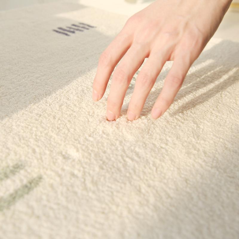 Cream Style Bedroom Decor Plush Carpet Large Area Carpets for Living Room Thick Anti-slip Lounge Floor Mat Fluffy Soft Study Rug