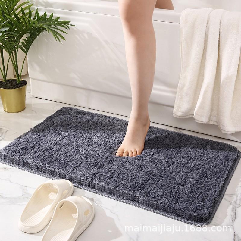 Bathroom Mat Absorbent Fast-Dry Floor Rug Non-Slip Entrance Shower Toilet Doorway Modern Minimalist Home Decor