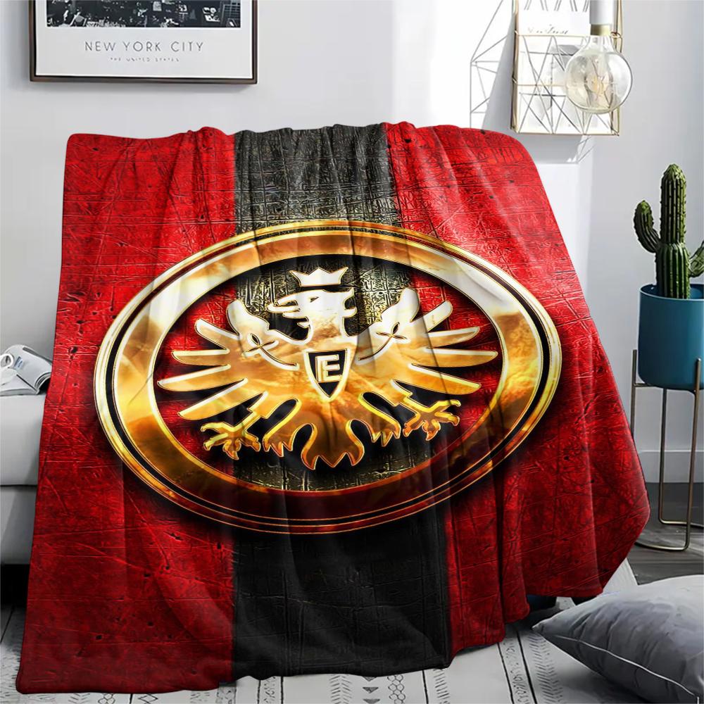 1pc Eintracht Frankfurt Print Flannel Blanket, High quality Comfortable for All Seasons, Home Decor, Warmth and Comfort, Perfect for Christmas Gifts36