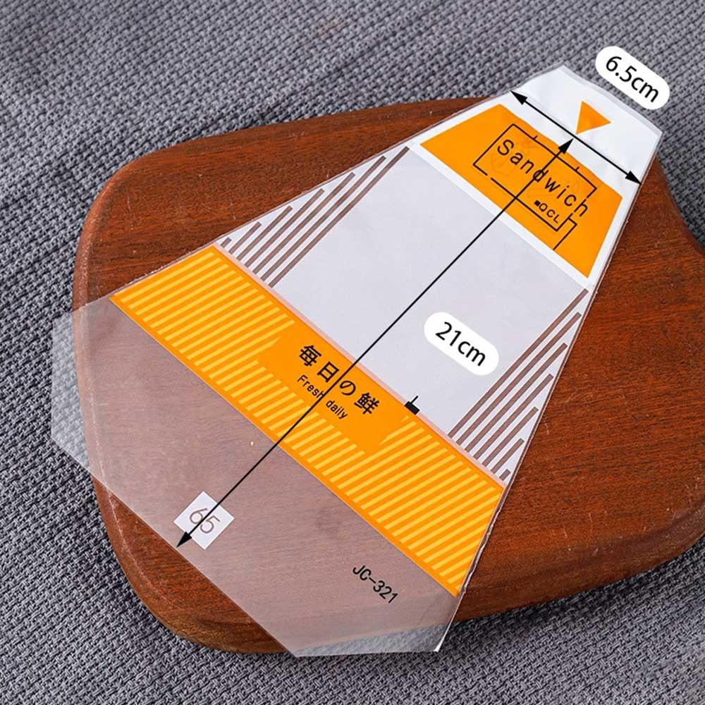 Thick Sandwich Packaging Paper Triangular Baking Bag High Quality Bread Sandwich Bags Food