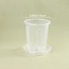 Root Control Transparent Flower Pot With Tray For Phalaenopsis Orchid Planting
