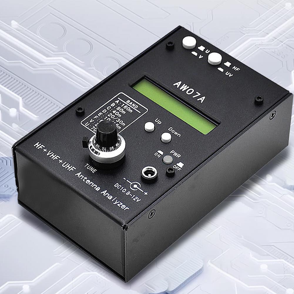 HF/VHF/UHF AW07A 1.5-490МГц Многодиапазонный анализатор антенн 160М Измерительный инструмент Импеданс КСВ Анализатор антенн КСВ Метр антенн Тестер
