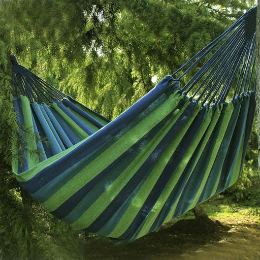 RB38 GARDEN HAMMOCK 2-PERSON ROCKER SWING DECKCHAIR COVER 230x160 + ropes