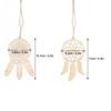 20pcs Wood Wooden Dreamcatchers Wooden Pendant Unfinished Wood Hanging Ornaments String Decor Dream Catcher Kits Boho Bedroom