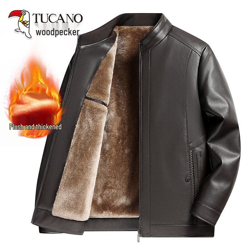 Tucano Мужская теплая куртка из искусственной кожи