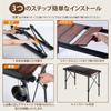 CHANGE MOORE Outdoor Table IGT Table Height Adjustable Freely Load Capacity 40kg Aluminum Alloy Table Base Foldable Compatible with IGT Bonfire Table
