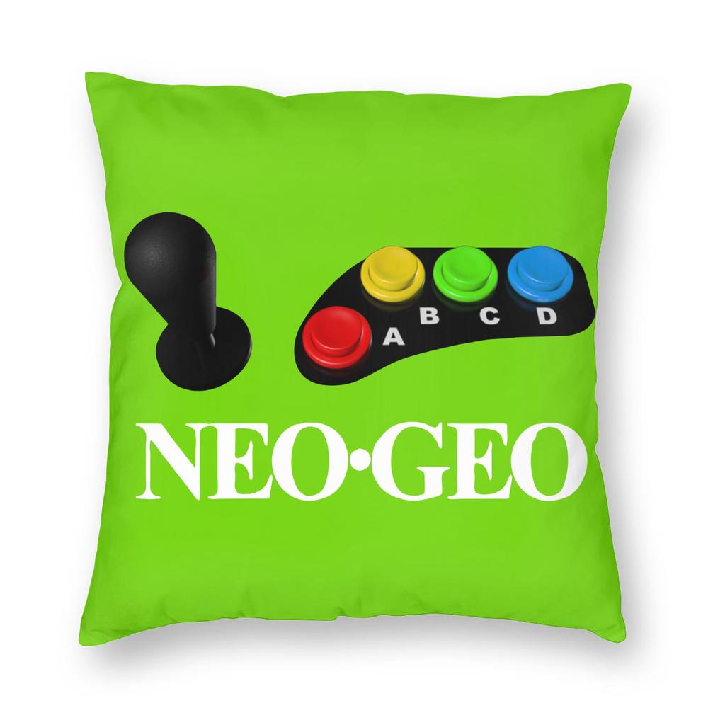 Наволочка для подушки Neo Geo Arcade Двусторонняя печать Полиэстер Чехол для подушки Декор Чехол для подушки Дом Молния 45x45 см