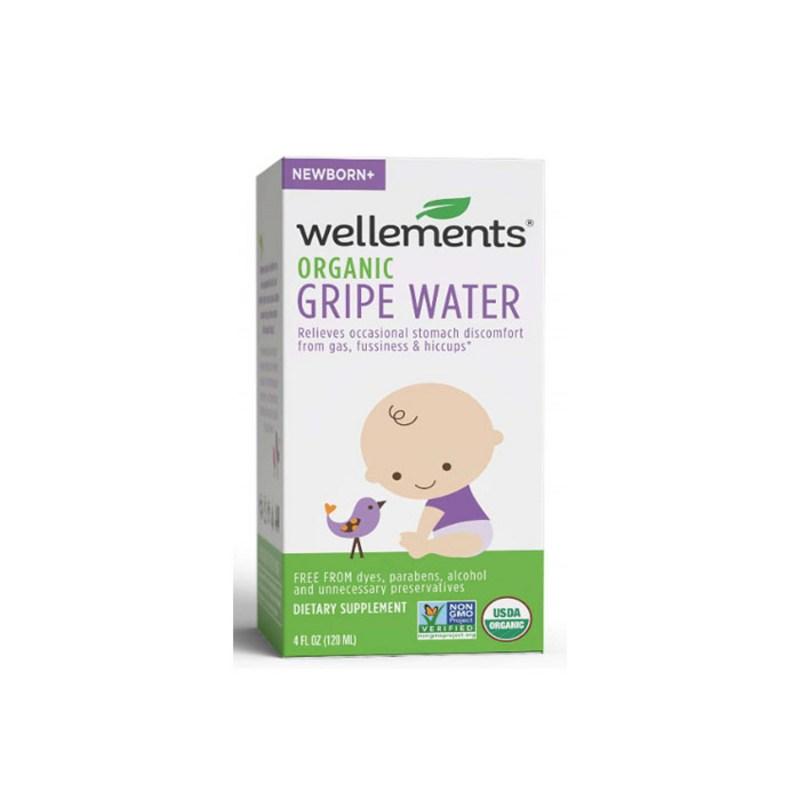 Wellements Organic Baby Probiotic Grape Water 120ml / Wellements Organic Gripe Water 4oz, 120ml, 1 Unit