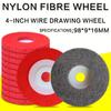 100 мм полировальный круг из нейлонового волокна, нетканый абразивный диск, 4'' шлифовальный полировальный круг для металлов, керамики, мрамора, дерева, изделий ручной работы