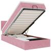 Maison Exclusive - Cadre de lit ottoman avec matelas rose 80x200 cm velours