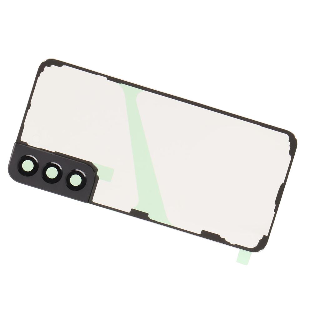 Back Glass Cover Transparent Black Frame with Cell Phone Stand Back Cover Housing Door for Galaxy