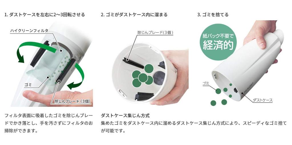 Беспроводной пылесос HiKOKI 18 В, удобный пылесос с ручкой, максимальная мощность всасывания 40 Вт, легкий аккумулятор и зарядное устройство в комплекте, одноступенчатый циклонный блок