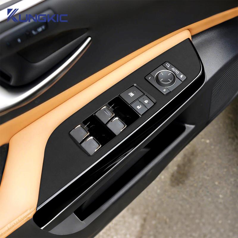 Для Lexus ES ES200 ES250 ES300h ES350 2018- 2024 2025 Верхняя замшевая наклейка Панель подъемника кнопки стеклоподъемника Аксессуары для интерьера автомобиля