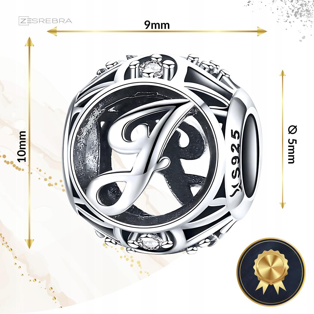 Charms Letter J 925 Letter Bead Pendant Charms Pr 925