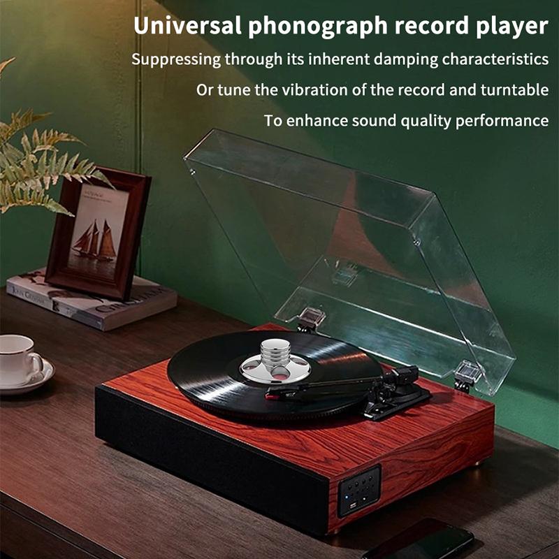 Vinyl LP Record Stabilizer for Turntable Heavy Duty Anti-Vibration Balanced Clamp Perfect Gift for Vinyl Collection Enthusiasts