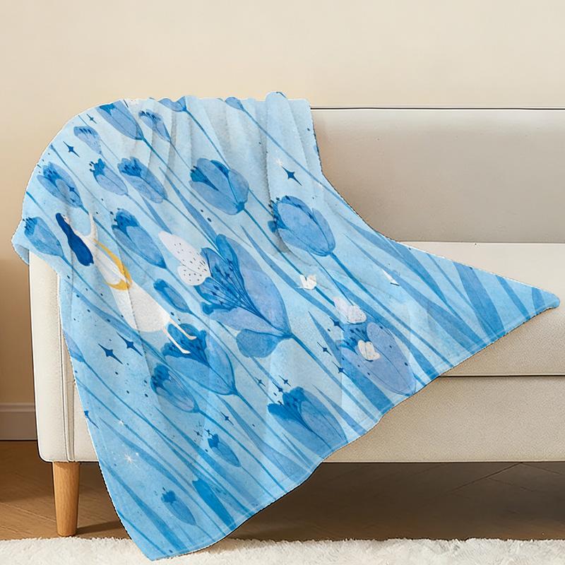 Lightweight Flannel Throw Blanket | Dreamy Illustrations, Soft & Cozy, Warm for Home, Couch Naps, Halloween & Christmas