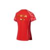 Li Ning Table Tennis Series Moisture Wicking Quick Dry Competition Short Sleeve T-Shirt Women Tops Cherry-Blossom-Red AAYT030-2