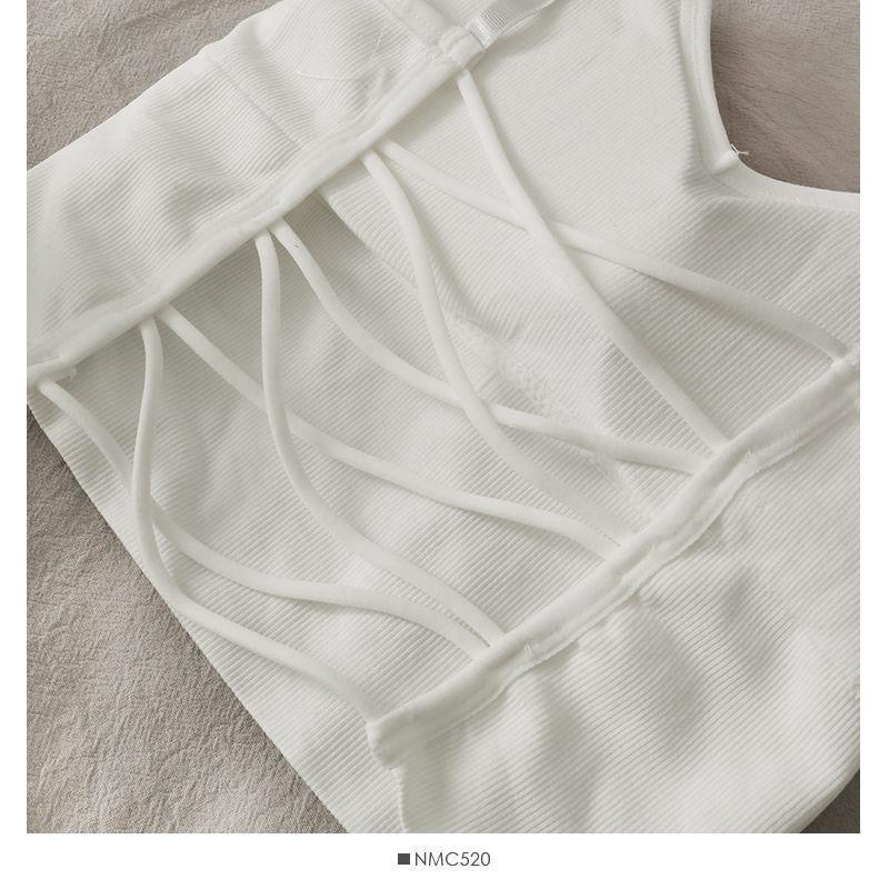 Womens Tops Sexy Tank Top Women Built In Bra Solid Color Camis for Women Crop Top Off Shoulder Sleeveless Camisole New