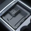 Для Tesla Model 3 Model Y Модернизированный силиконовый двухслойный скрытый органайзер-лоток для центральной консоли, коробка для аксессуаров интерьера