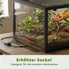 Террариум для рептилий, Виварий 86 литров со сдвижной дверцей, Запираемый, для ящериц, насекомых, пауков, гекконов, 60 x 45 x 32 см, Черный