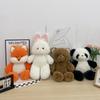 Cute Bear Rabbit Doll Plush Toy Black and White Panda Fox Doll Girl Company Soothing Doll