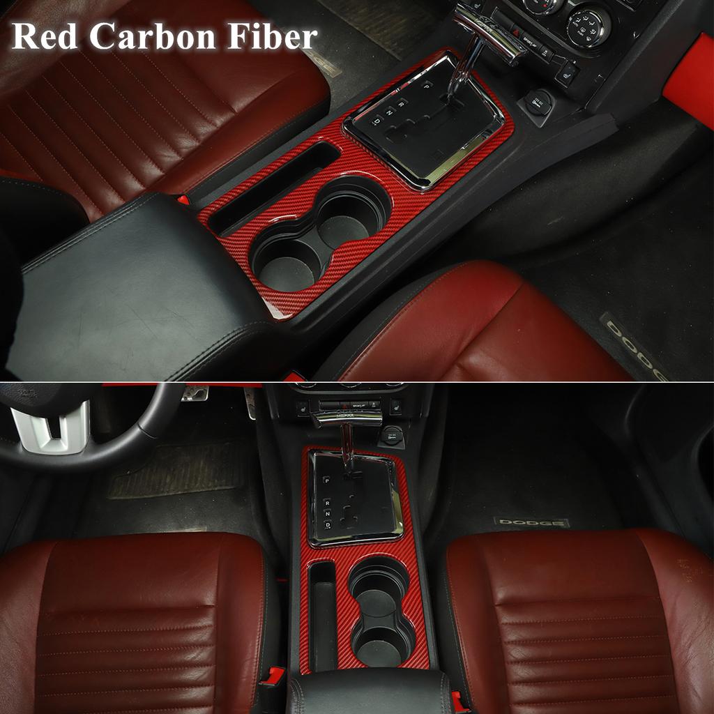 Автомобильная панель переключения передач, декоративная накладка для Dodge Challenger 2009 2010 2011 2012 2013 2014, интерьер из углеродного волокна