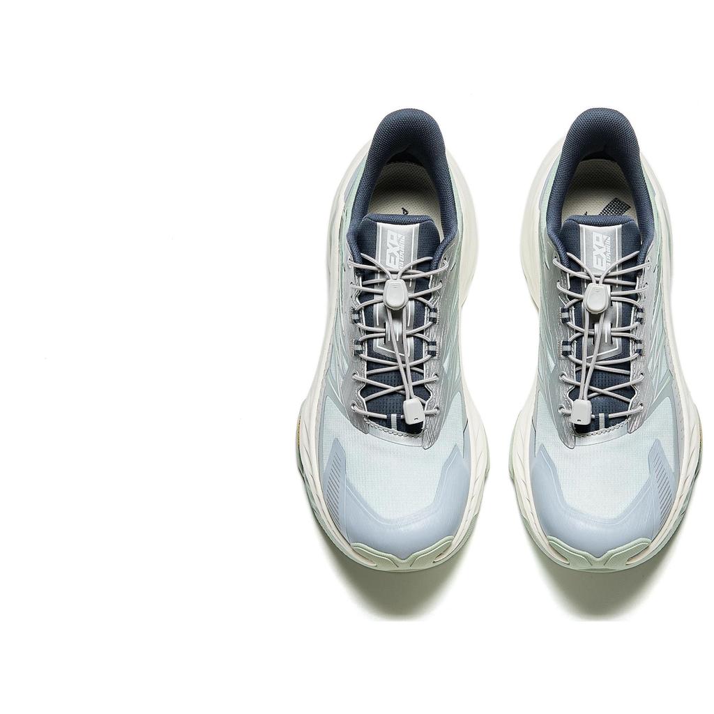 New Anta Anti-Slip Wear-Resistant Low-Top Trail Running Running Shoes Men's Gray Blue Green 912445587-1