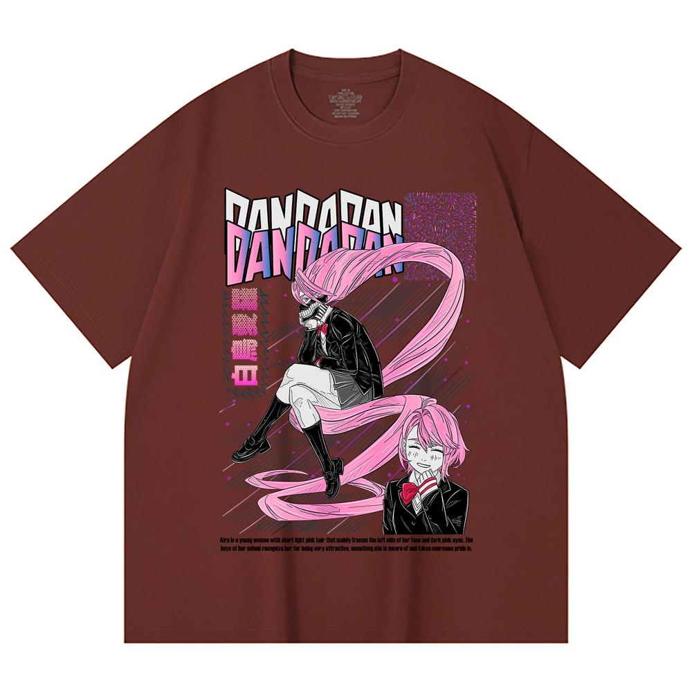 230 Gsm 100% Cotton Dandadan V2 Aira Print Unisex Heavy Cotton T Shirt