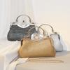 Vintage Style Rhinestone Evening Bag With Lock Closure For Formal Events And Daily Use