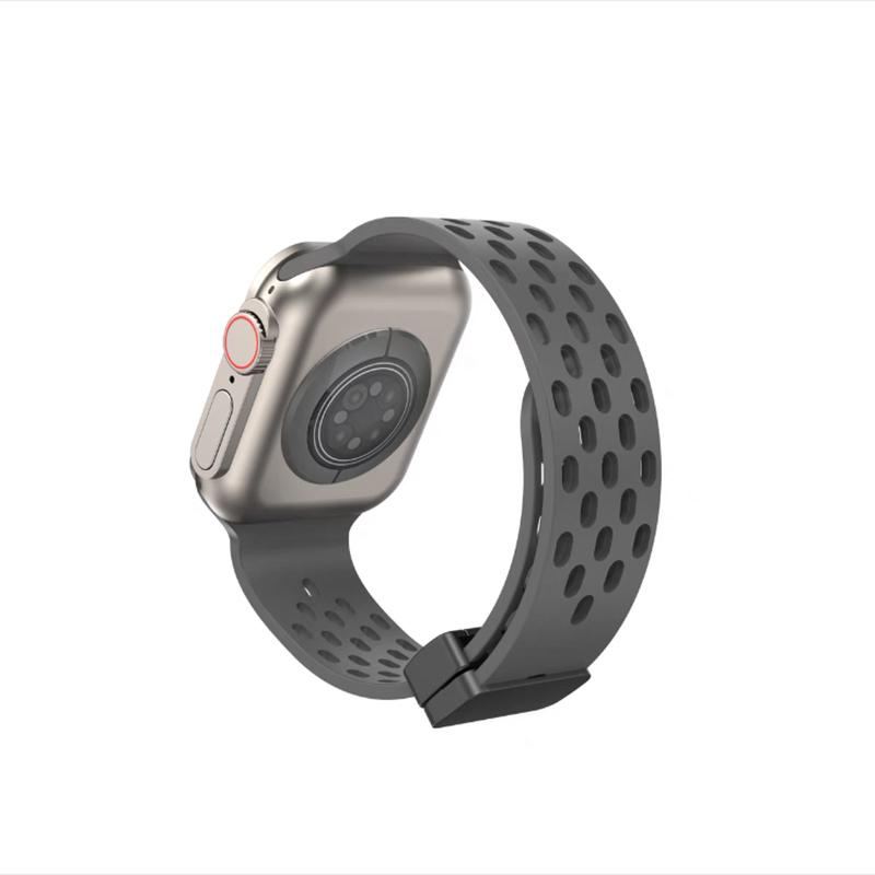 Браслет из жидкого силикона с магнитным ремешком для Apple Watch Ultra Band 44 мм, 45 мм, 49 мм, 38 мм, 40 мм, 41 мм, 42 мм, iWatch Series 7 8 se 6 5 3