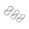 1Pc S Type Carabiner Metal Double Hooks Mini Keychain Lock Hook Anti-Theft Outdoor Camping Backpack Buckle Spring Snap Hooks