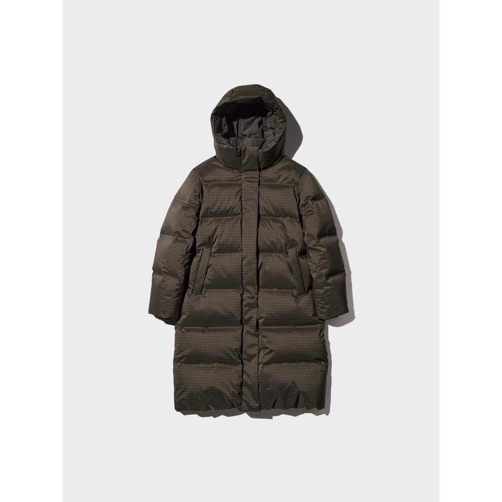 Uniqlo Японское бесшовное длинное пуховое пальто