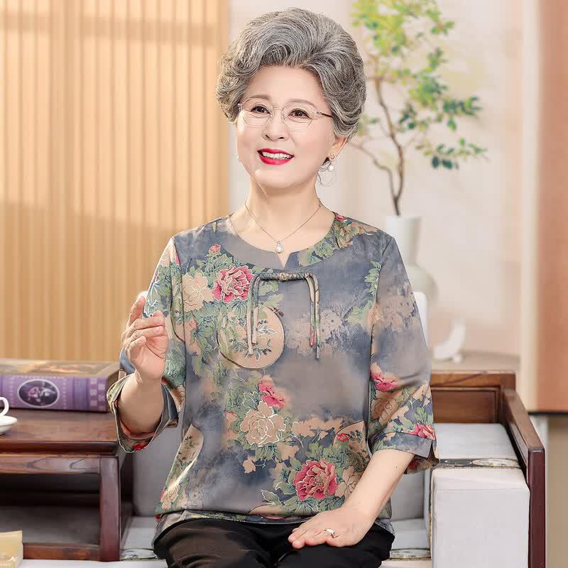 YUZHAOLIN Летний Новый Китайский Стиль Комплект из Двух Предметов для Мам