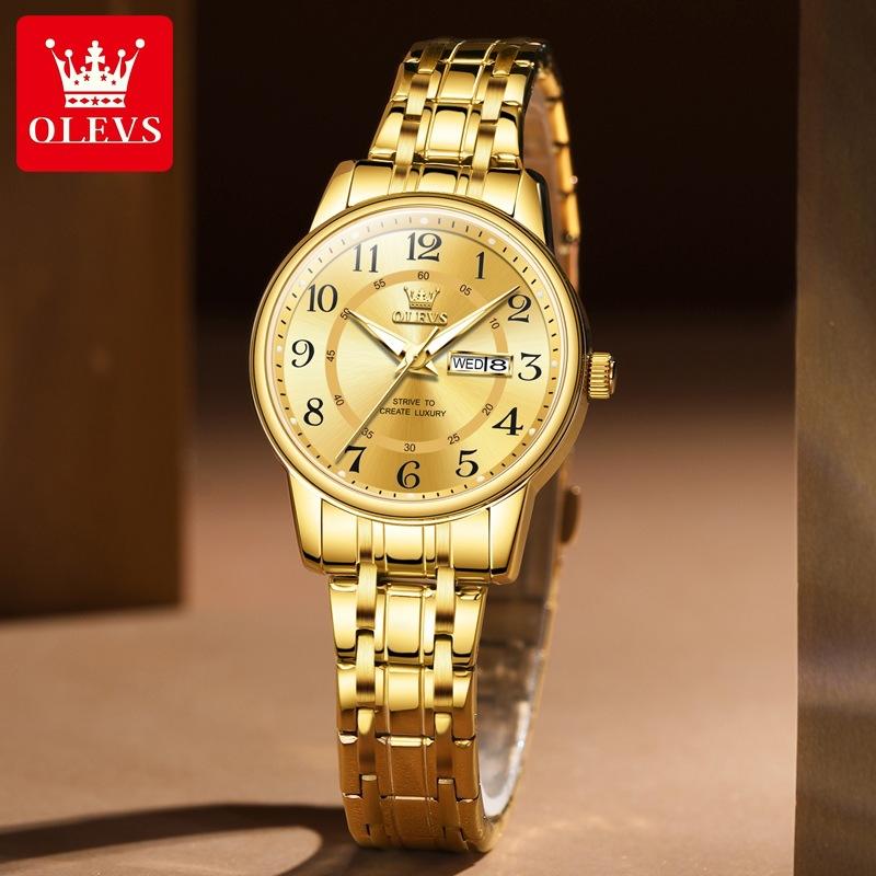 OLEVS Брендовые часы Новые простые кварцевые часы для любителей выражений Нишевые женские часы Женские часы