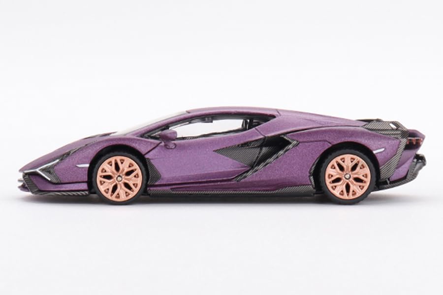 TrueScale Miniatures MINI GT 164 Lamborghini Sián FKP 37 SE30 Matte Viola Left-hand Drive Hong Kong Exclusive Finished Product
