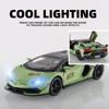 1/24 спортивный автомобиль Lambo SVJ 63, литой металлический автомобиль, игрушки, модели автомобилей со съемной крышей, звуковой подсветкой и откатом назад для детей от 3 лет и старше